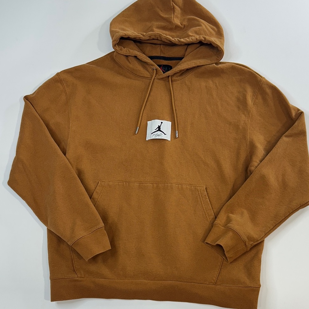 NIKE AIR JORDAN Statement Fleece Flight Hoodie XL Desert Bronze DA9816-241